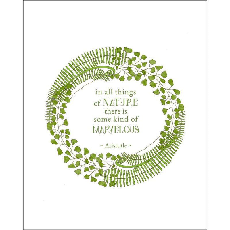 8x10-inch Forest Art Print, Marvelous Quote