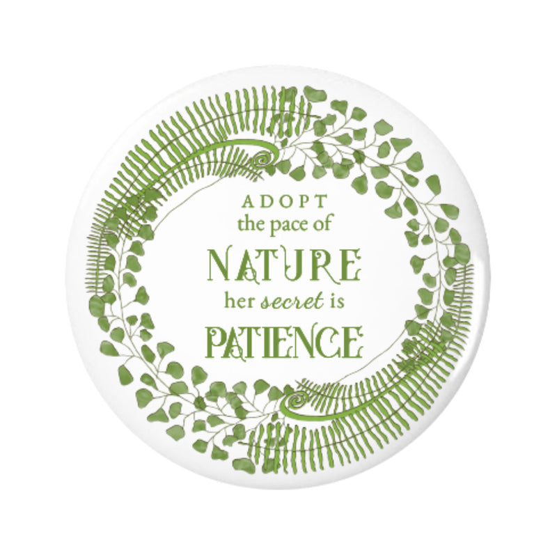 Forest Art Quote Pin-back Button