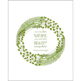 8x10-inch Forest Art Print, Beauty Quote