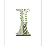 8x10-inch Forest Letter I Art Print