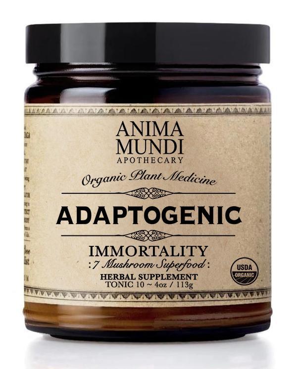 The beloved Anima Mundi organic, wildcrafted and US-grown 7-mushroom super powder mixed with the finest cacao. Cacao is a cardiovascular tonic known for its dopamine and blood sugar regulation, while the 7-mushroom super powder contains some of the most treasured mushrooms since ancient times, known for their adaptogenic capacity. They are master longevity tonics known to support all main organ systems (and beyond).