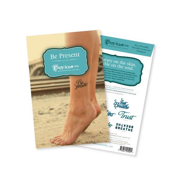 8-pc. Conscious Ink Be Present Manifestation Tattoo Intention Pack