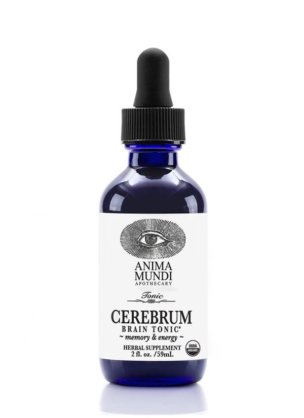 Cerebrum is a therapeutic and nourishing brain formula that can assist with cognition and memory. Several of these herbs are Adaptogenic and well known for assisting the endocrine system (our stress response), as well as renowned nootropics that are brain protective. It naturally uplifts the mind + body and can act as a mild energizer enhancing clarity and memory.