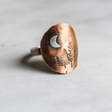 Nature Inspired Copper Tree Ring