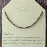 Vibe Beaded Necklace  |  Obsidian