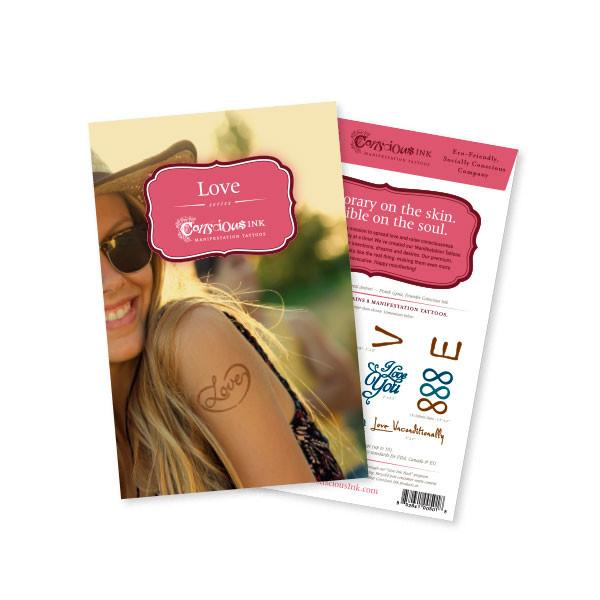 8-pc. Conscious Ink Love Manifestation Tattoo Intention Pack